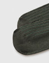 Calze Uomo Lunghe a Costina Bicolore in Cotone e Cashmere