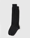 Calze Uomo Lunghe a Costina in Cotone e Cashmere