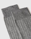 Calze Uomo Lunghe a Costina in Cotone e Cashmere