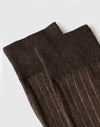 Calze Uomo Lunghe a Costina in Cotone e Cashmere