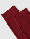 Calze Uomo Lunghe a Costina in Cotone e Cashmere