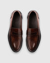 Mocassino penny in pelle marrone
