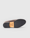 Mocassino penny loafer in pelle marrone