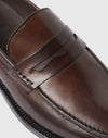 Mocassino penny in pelle marrone