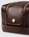 Beauty Case in Pelle di Vitello Tamponata a Mano