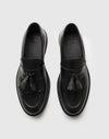 Mocassino in pelle con nappine