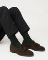 Calze Uomo Lunghe Reversibili a Costina Bicolore