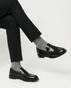 Calze Uomo Lunghe a Costina in Cotone e Cashmere