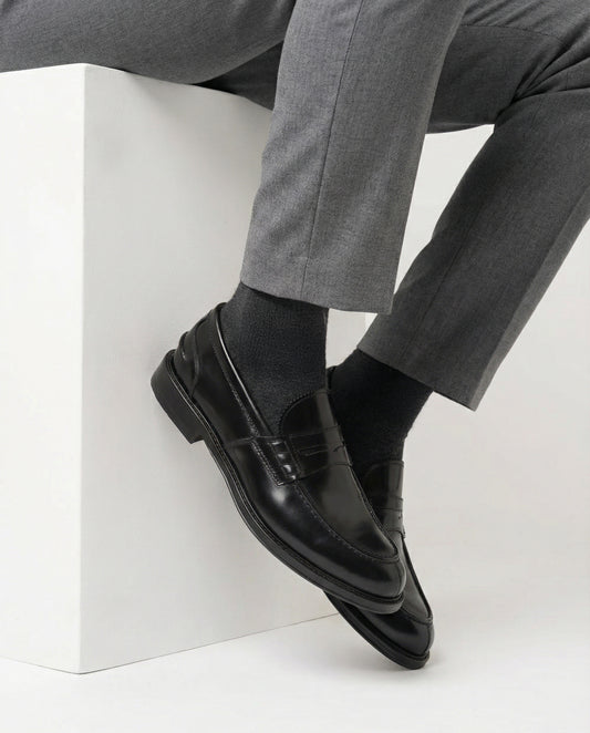 Calza uomo rasata in filo di Scozia
